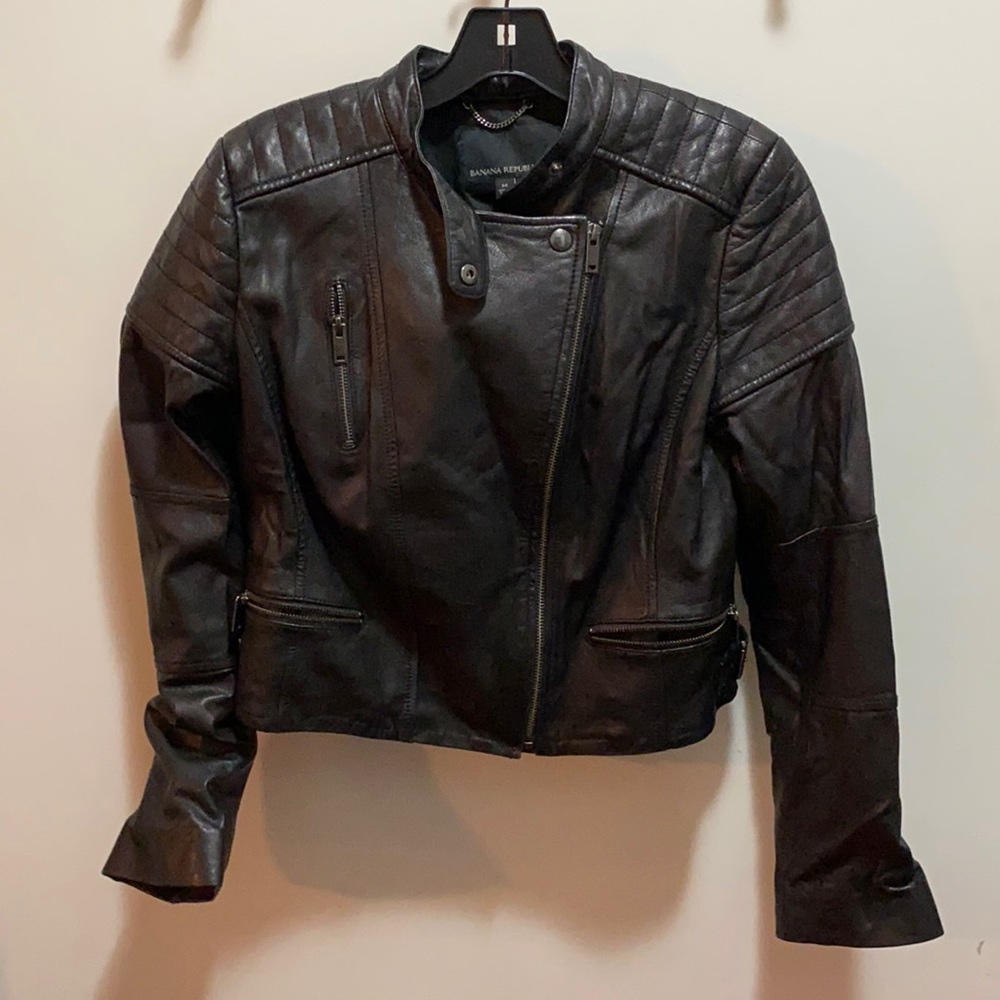 Banana Republic Faux leather jacket